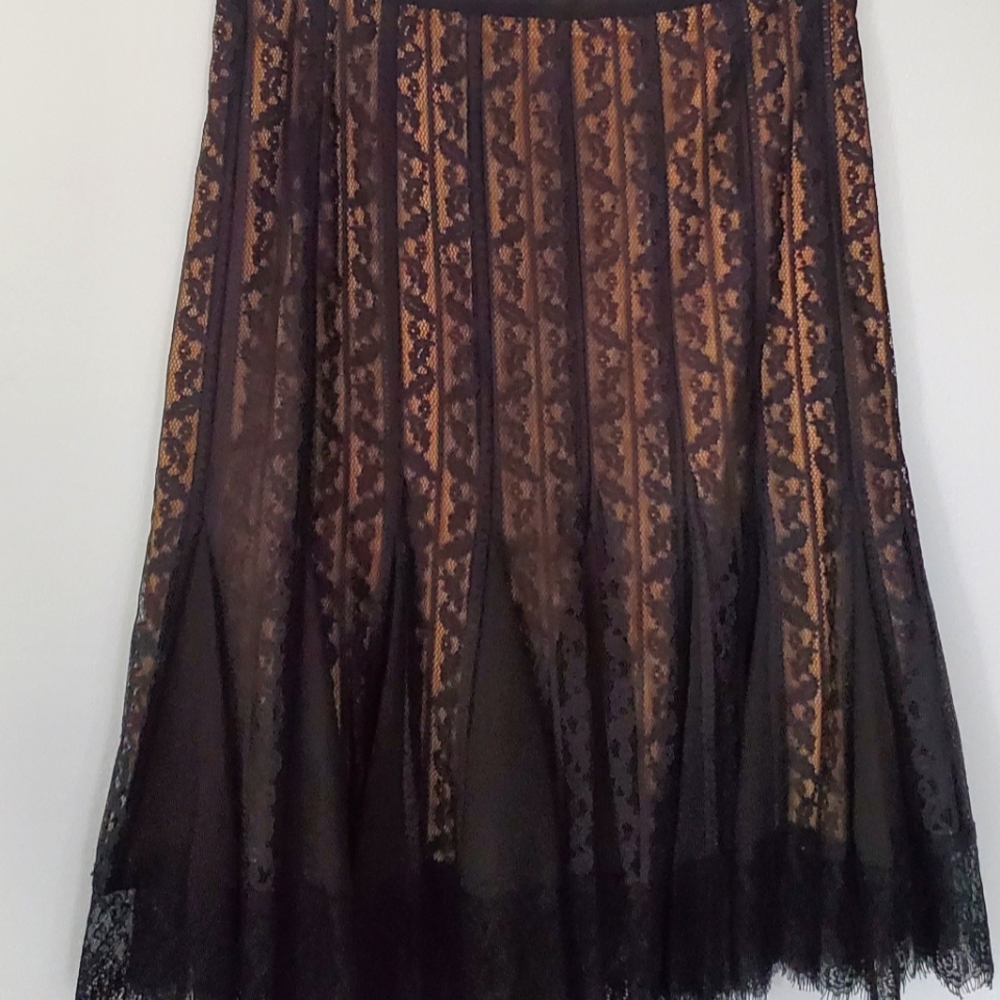 Loft lace overlay skirt